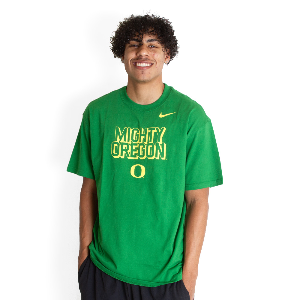 Mighty Oregon, Nike, Green, Crew Neck, Cotton, Men, Cotton, Max 90, Trend, T-Shirt, 756101